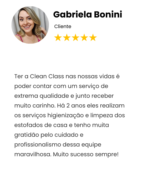 Clean Class está dentro da minha casa desde o começo e em cada pedacinho . Sinto não apenas a segurança de um excelente trabalho, mas o comprometimento de trazer para nós o que tem de melhor nesse (1)